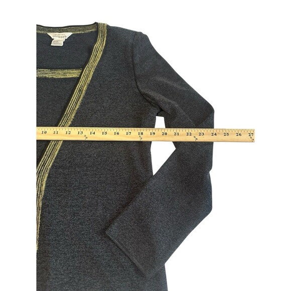 Exclusively Misook Women’s Size Large Black Sweater Cardigan Travel Knit #B2-3‎ - Picture 4 of 8